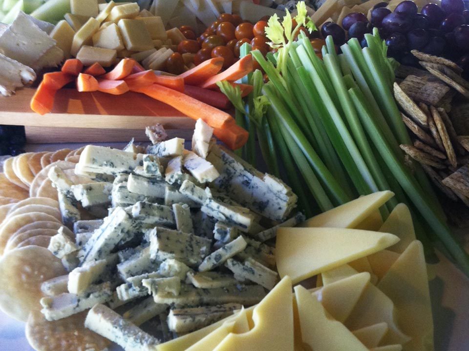 Crudités with cheese